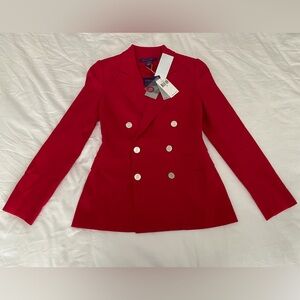PURPLE LABEL Ralph Lauren Scarlet Double-Breasted Blazer